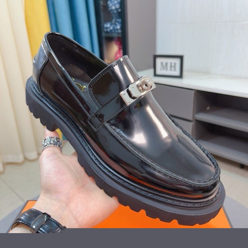 H**mes leather shoes